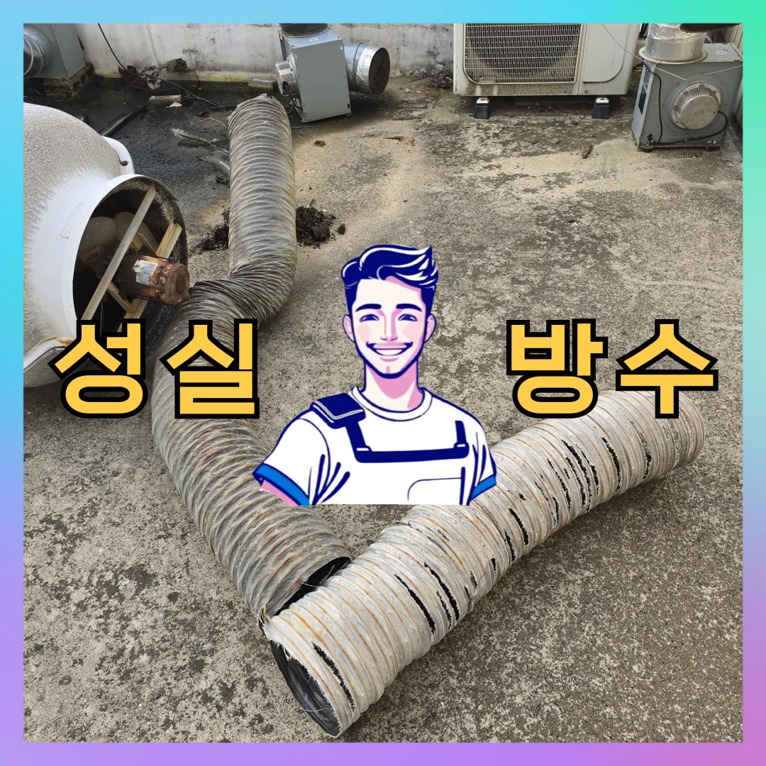 경기 부천시 범박동 다세대 빌라 옥상방수 시공 전 상태 - 성실방수