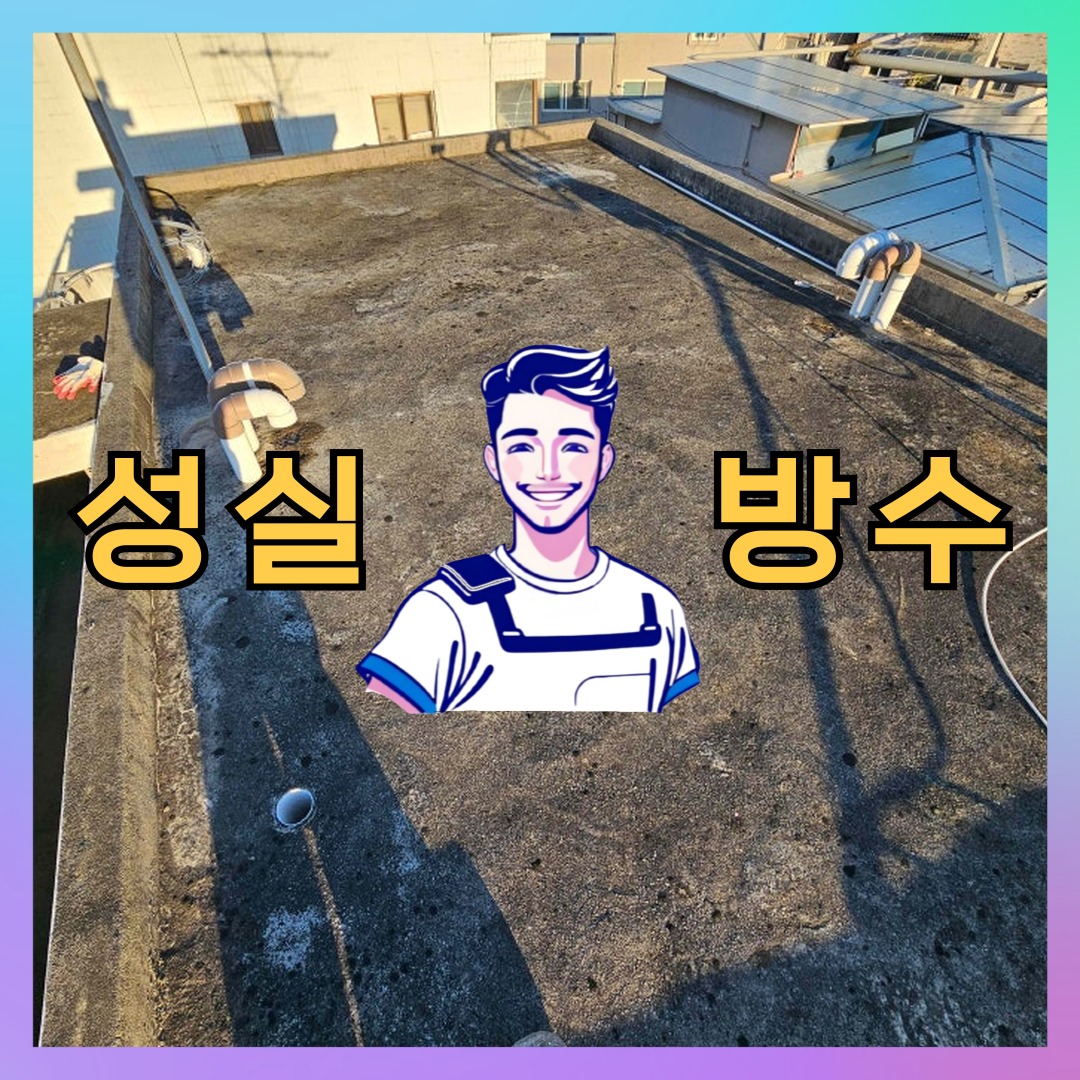 서울 관악구 행운동 다세대 빌라 옥상방수 시공 전 상태 - 성실방수