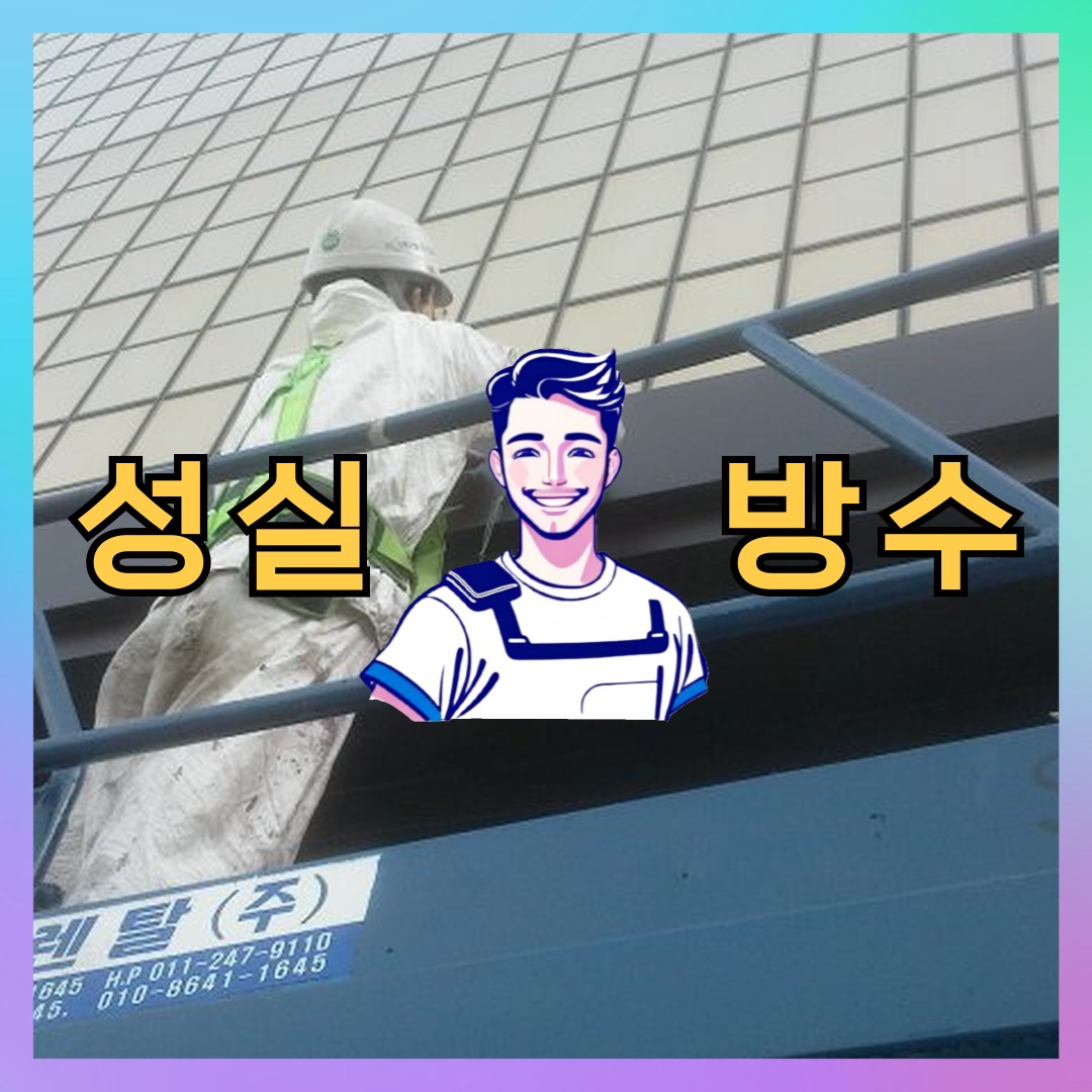 서울 동작구 노량진동 다세대 빌라 외벽방수 시공 전 상태 - 성실방수
